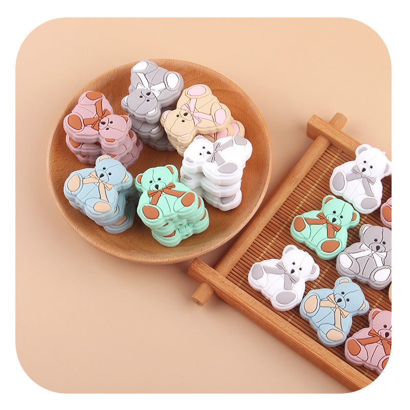 Wholesale Baby Cartoon Animal Bear Silicone Teether